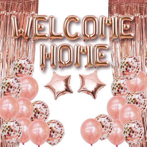 welcome home balloon decoration.